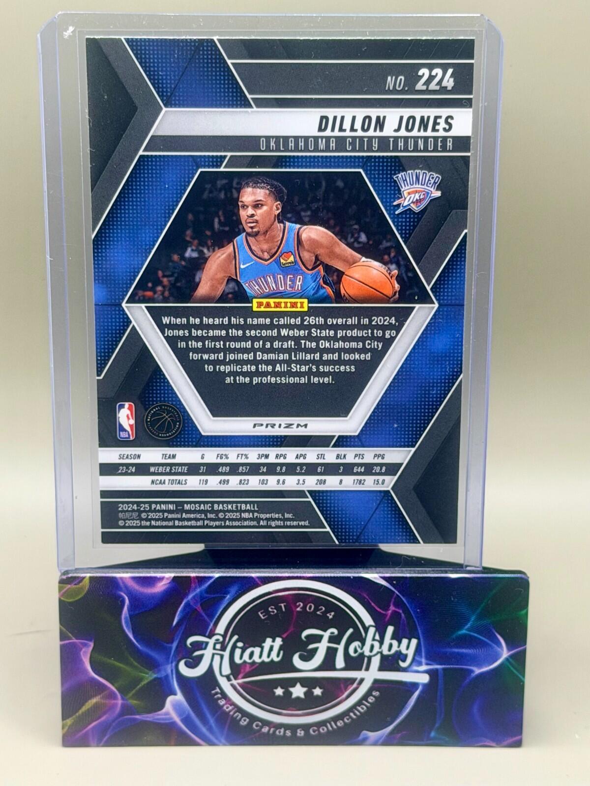2024-25 Panini Mosaic Basketball - #224 Dillon Jones - Green Mosaic