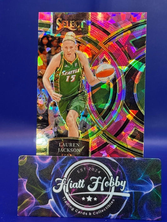 2024 Panini Select WNBA - Premier Level #133 - Lauren Jackson - Pink Ice