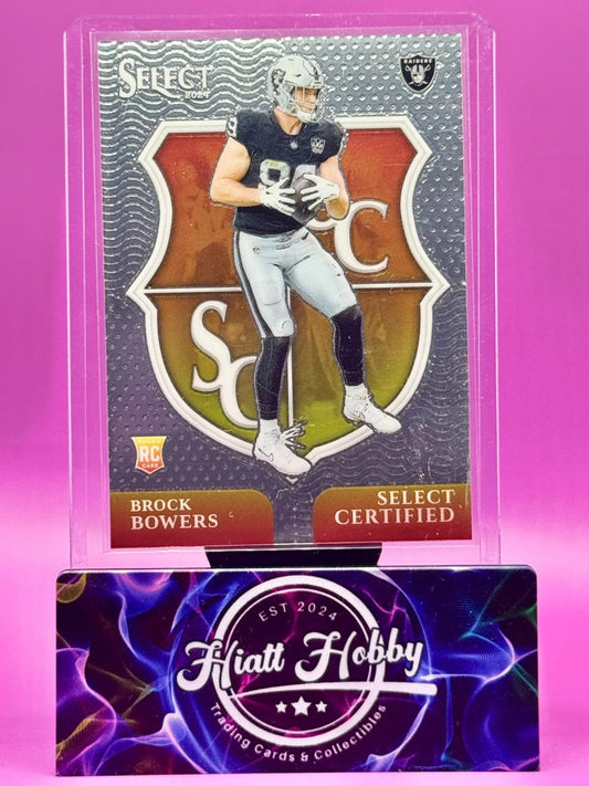 2024 Panini Select - Select Certified Rookies - Brock Bowers #7 (RC)