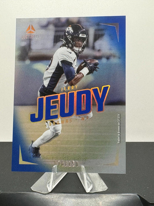 2024 Panini Luminance - Jerry Jeudy #20 - Blue Parallel /150