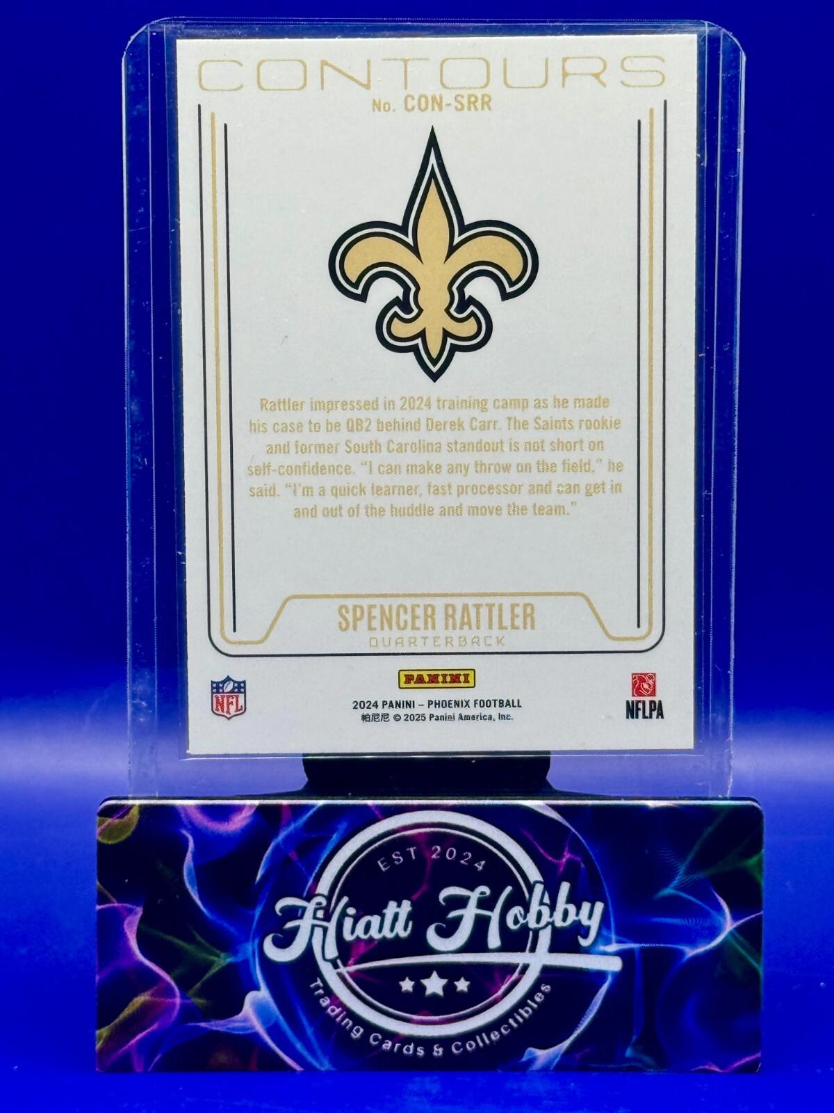 2024 Panini Phoenix - Spencer Rattler #CON-SRR - Contours - Hyper Prizm (RC)
