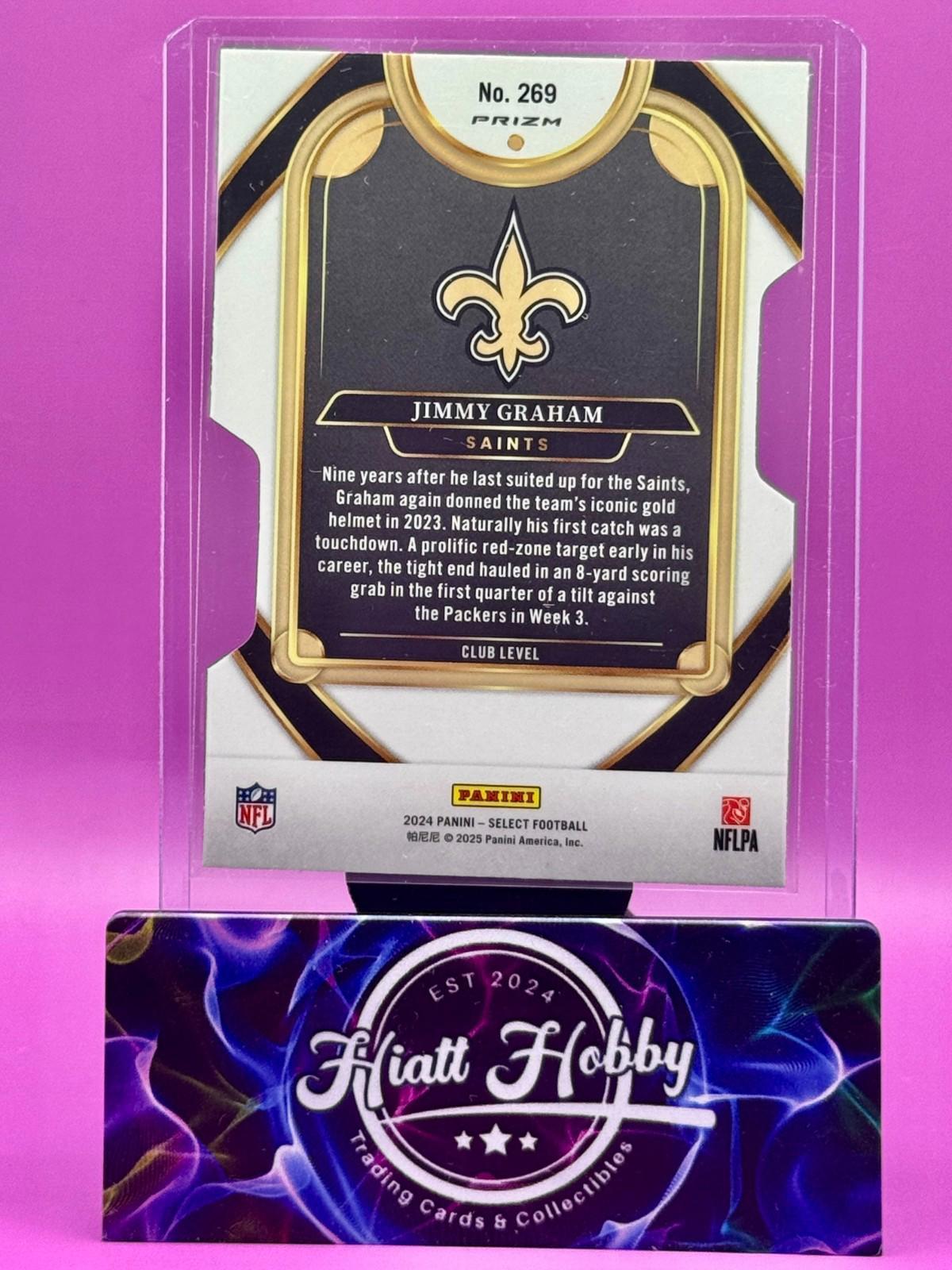 2024 Panini Select - Club Level - Jimmy Graham #269 Silver Prizm Die-Cut