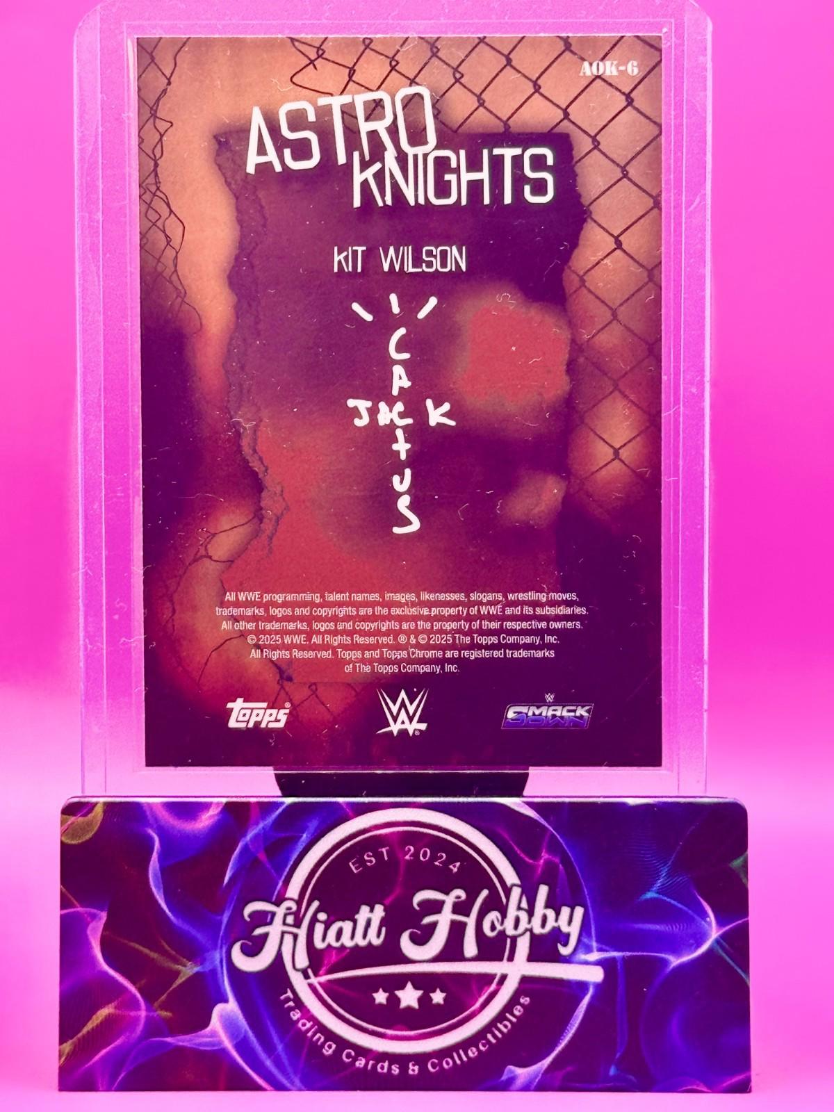 2025 Topps Chrome Cactus Jack WWE - Kit Wilson #AOK-6 - Astro Knights