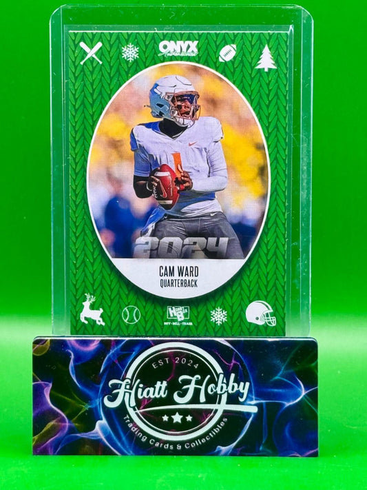 2024 Onyx Holiday Cards - Cam Ward - Green /500