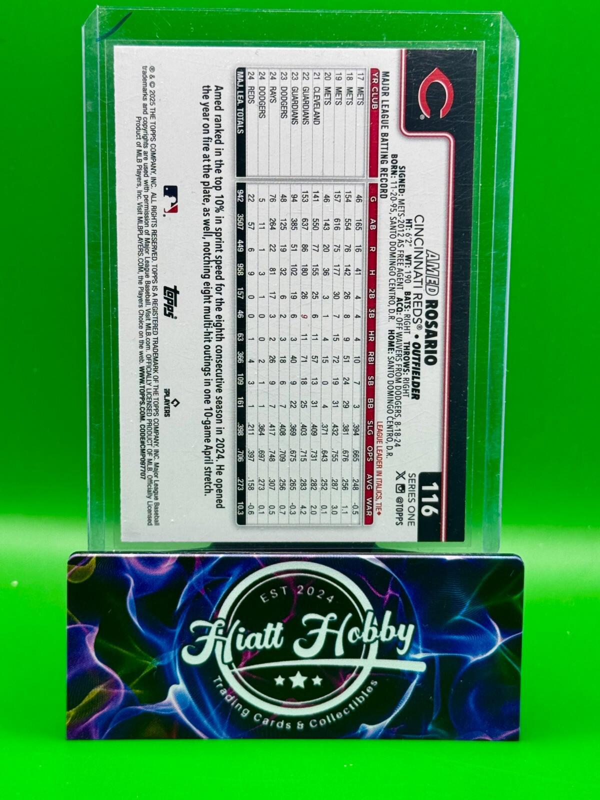 2025 Topps Series 1 Baseball - Amed Rosario #116 - Team Color Parallel