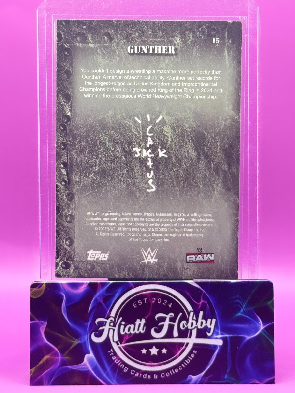 2025 Topps Chrome Cactus Jack WWE - Gunther #15