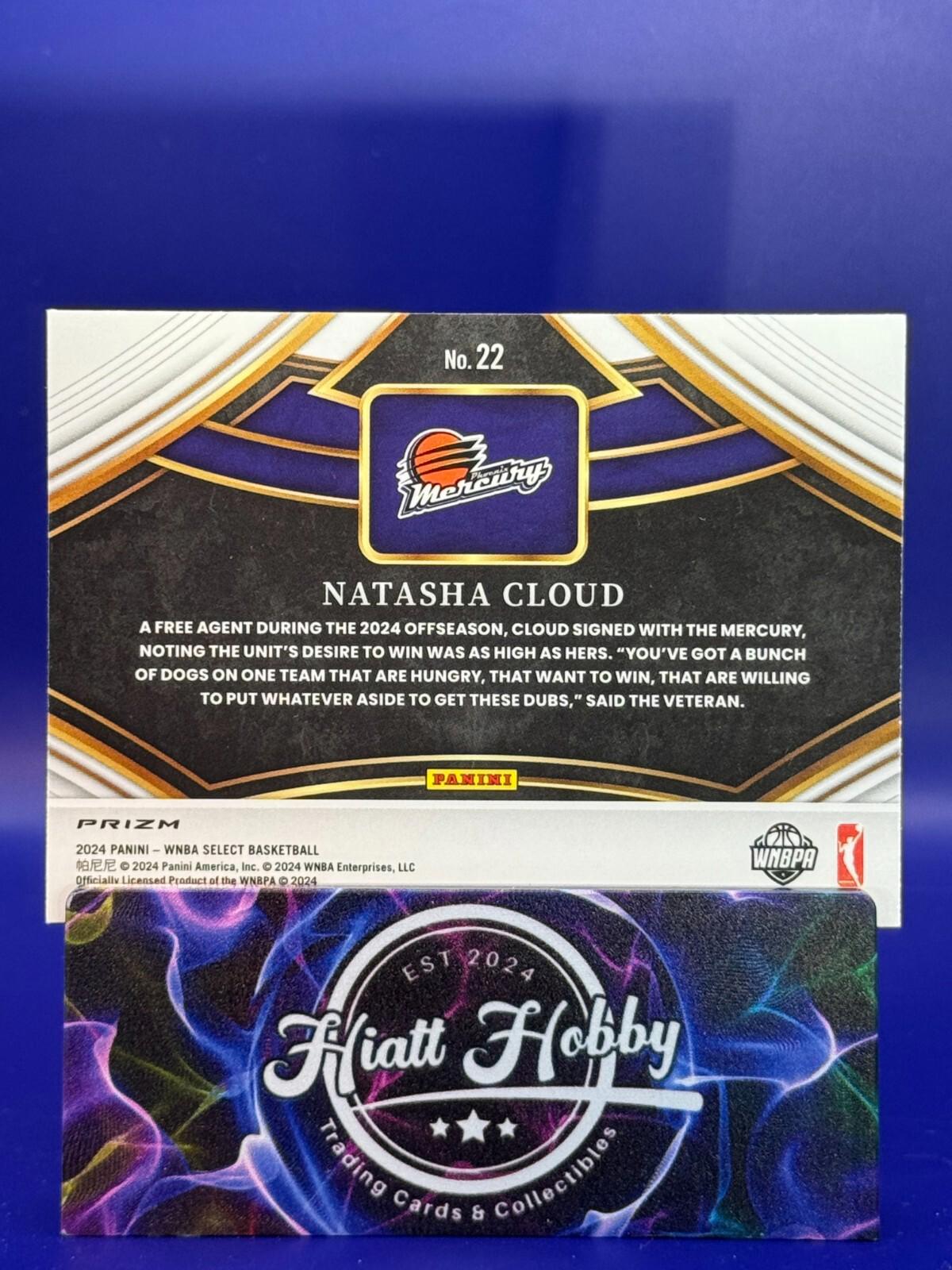 2024 Panini Select WNBA - Snapshots #22 Natasha Cloud - Flash Prizm