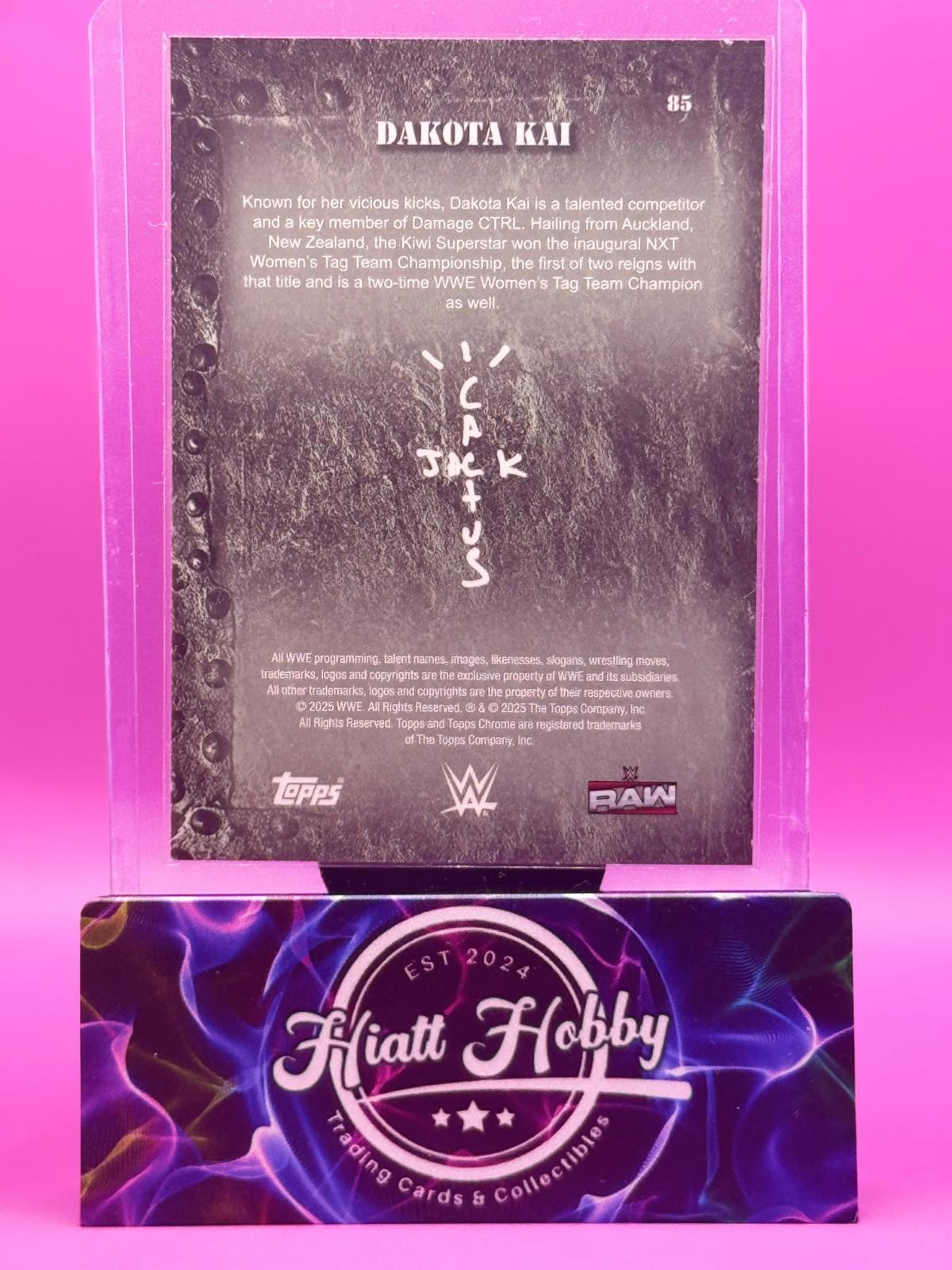 2025 Topps Chrome Cactus Jack WWE - Dakota Kai #85