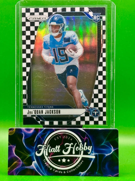 2024 Panini Prizm - Jha'Quan Jackson #352 Black & White Checker Prizm (RC)