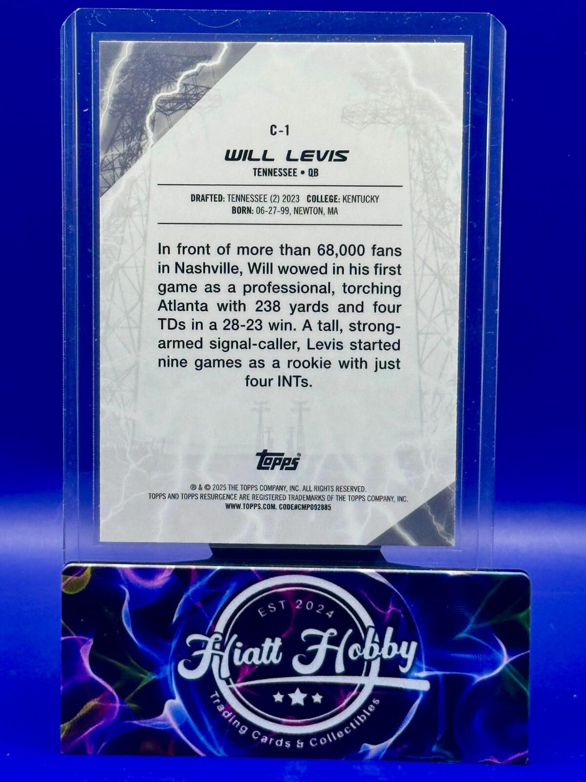 2024 Topps Resurgence - Will Levis #C-1 - Conductors