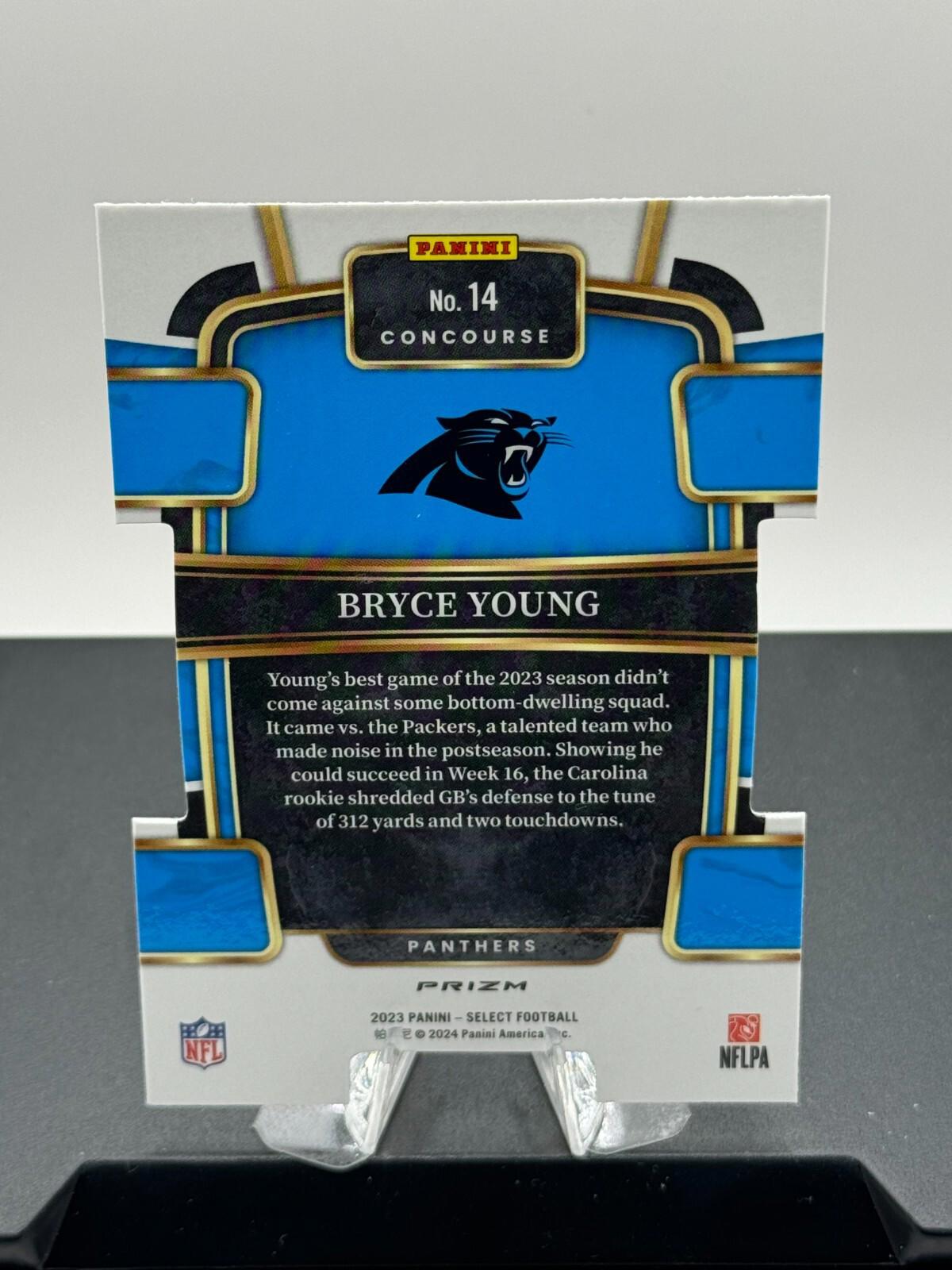 2023 Panini Select - Concourse #14 Bryce Young (RC) - Die-Cut Refractor