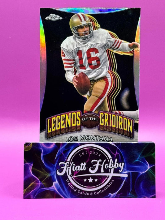 2024 Topps Chrome - Joe Montana #LOG-10 - Legends of the Gridiron Refractor