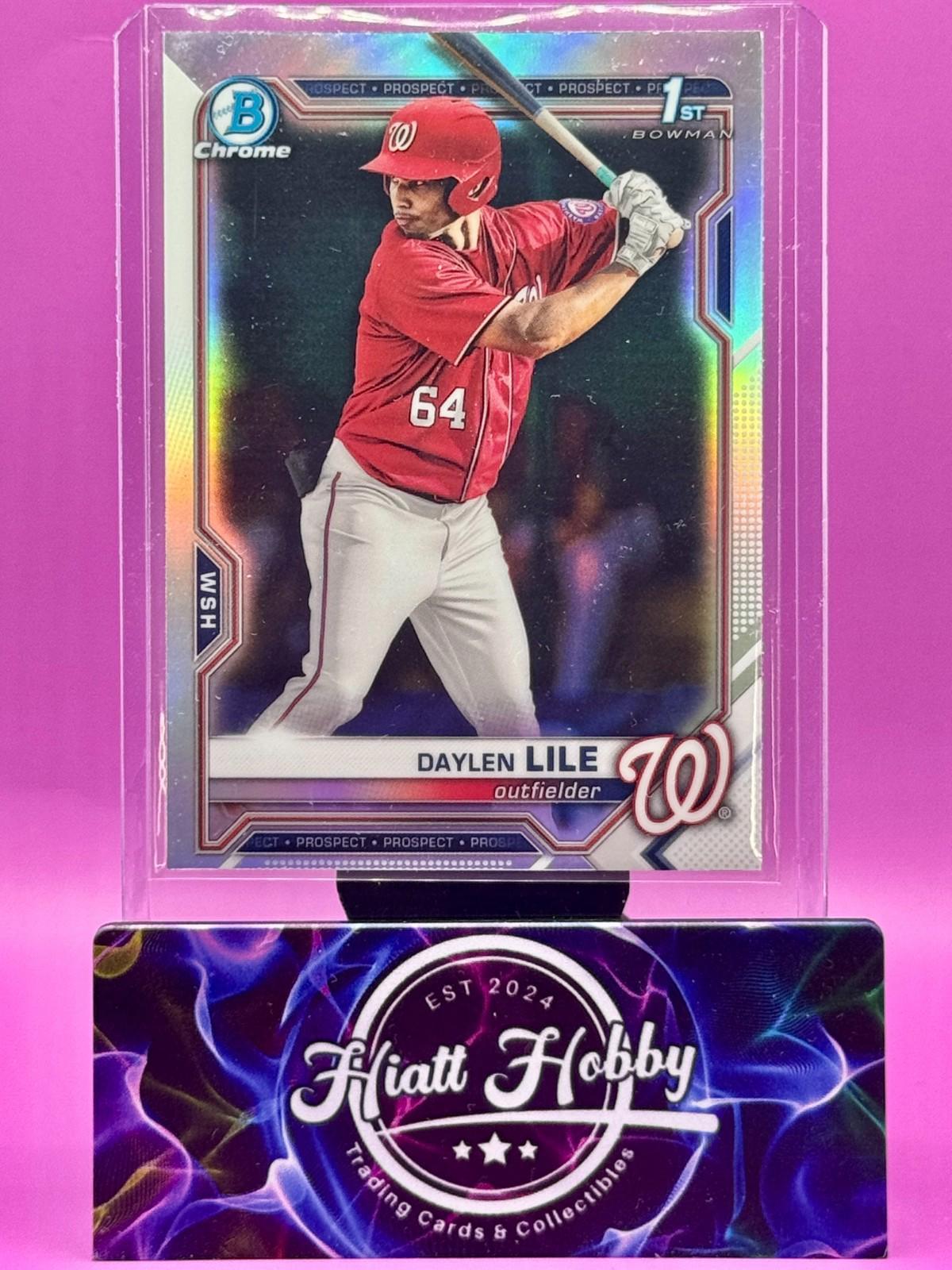 2021 Bowman Draft Chrome - Daylen Lile #BDC-18 - Refractor (RC)