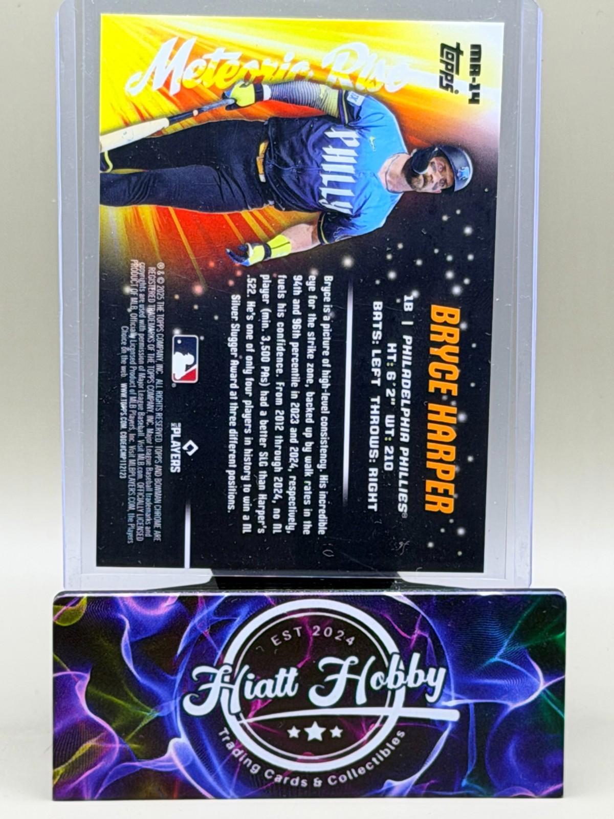 2025 Bowman Chrome - Meteoric Rise Bryce Harper #MR-14