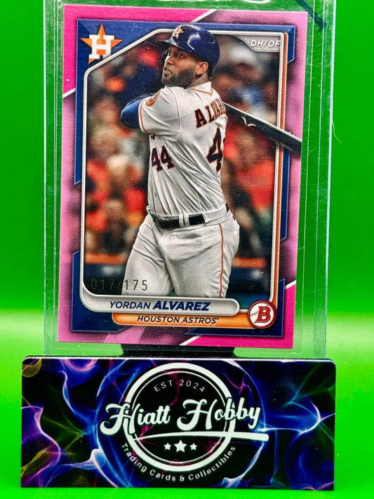 2024 Bowman Baseball - Yordan Alvarez #53 - Pink Parallel /175