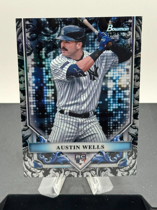 2024 Bowman Sterling - Austin Wells #BSR-49 - Sterling Silver Refractor /100
