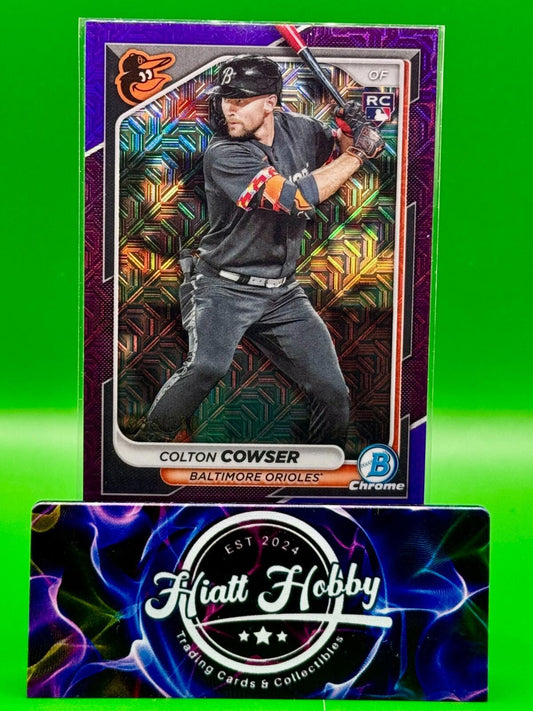 2024 Bowman - Chrome Purple Mojo Refractor #31 Colton Cowser /250 (RC)