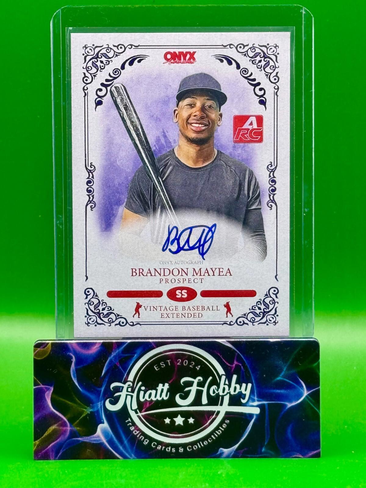 2022 Onyx Vintage Baseball Extended - Brandon Mayea #VABM - Auto - Blue /400