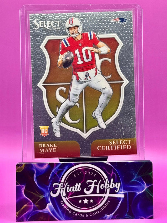 2024 Panini Select - Select Certified Rookies - Drake Maye #3 (RC)
