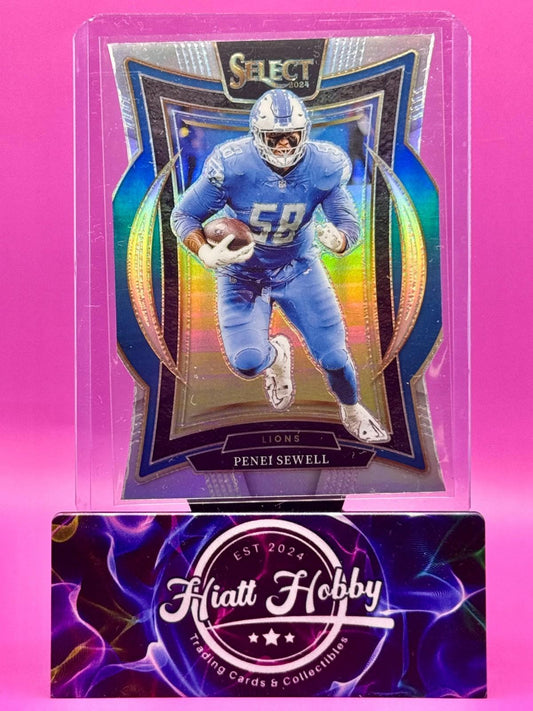 2024 Panini Select - Concourse - Penei Sewell #87 Silver Prizm Die-Cut
