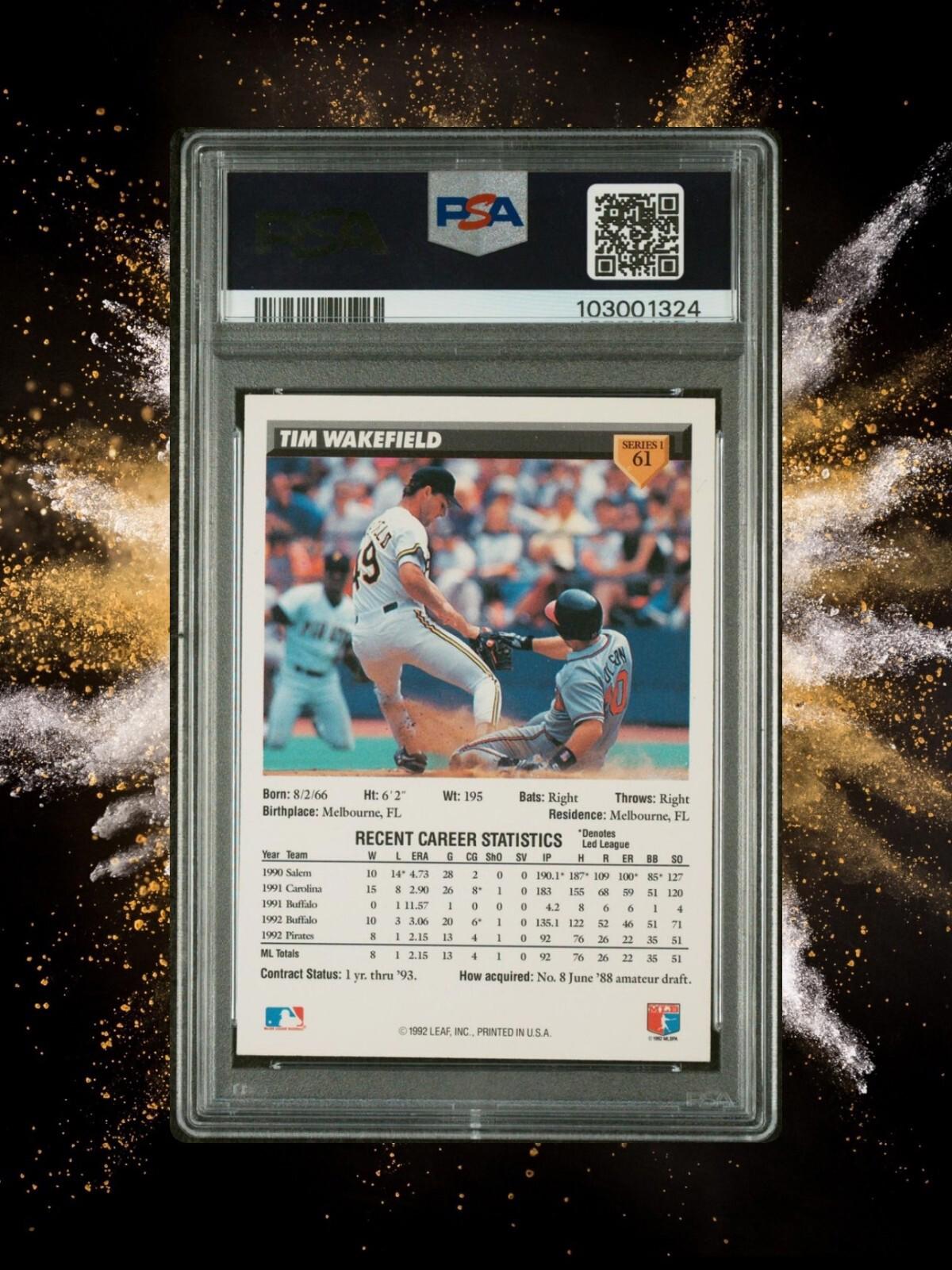 1993 Donruss Baseball - Tim Wakefield #61 - PSA 8
