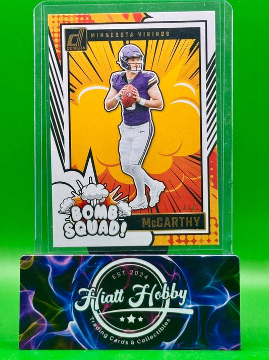 2024 Panini Donruss - Bomb Squad J.J. McCarthy #5 (RC)