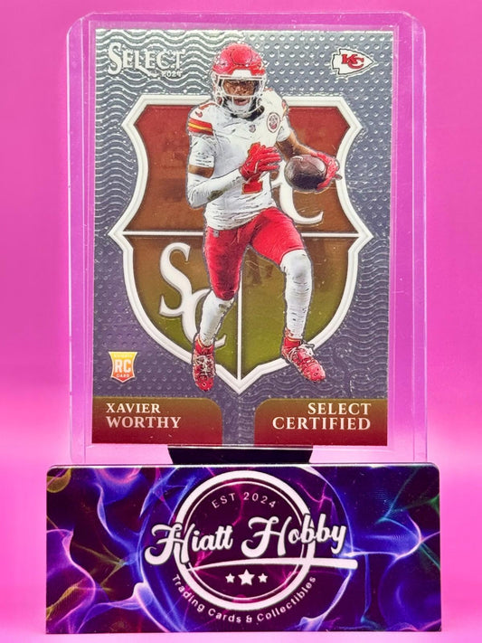 2024 Panini Select - Select Certified Rookies - Xavier Worthy #8 (RC)