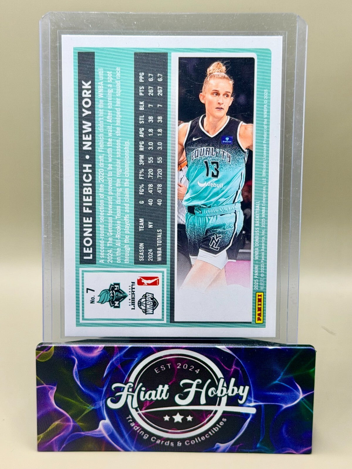2025 Panini Donruss WNBA - #7 Leonie Fiebich - Holo