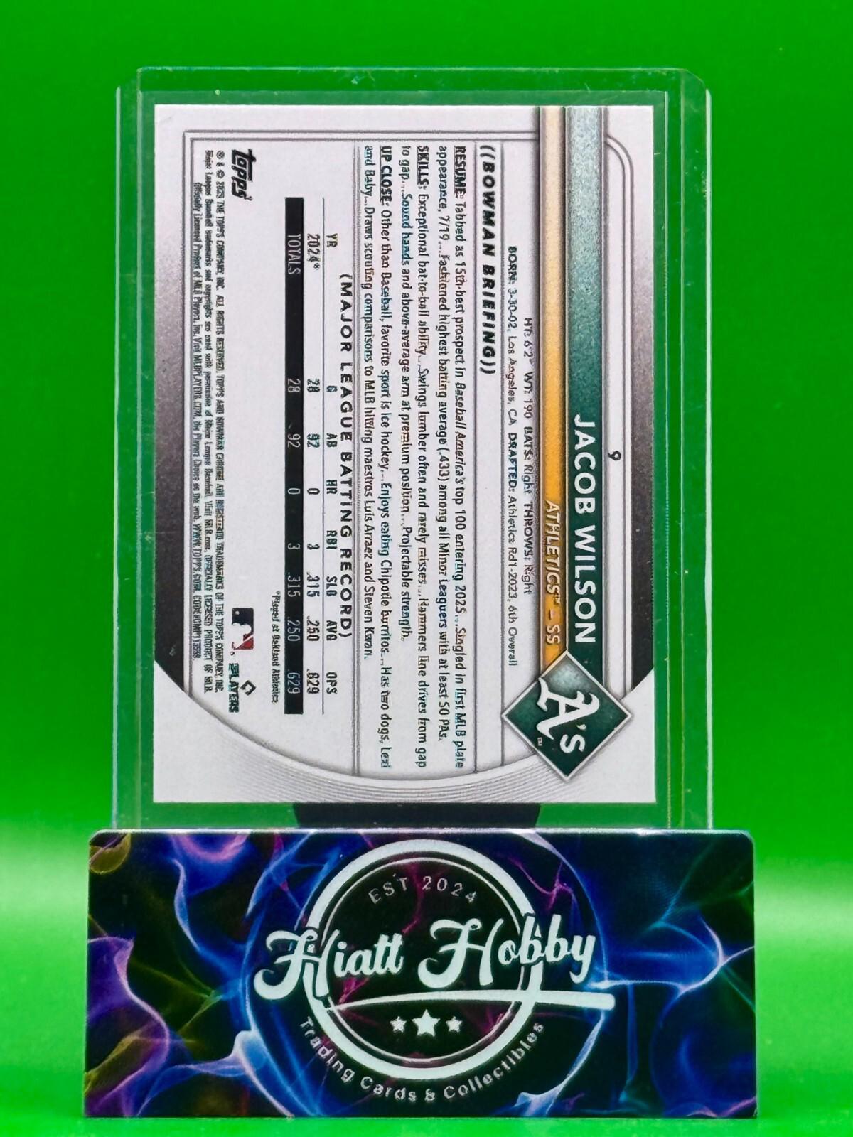 2025 Bowman - Jacob Wilson - Red RC Refractor