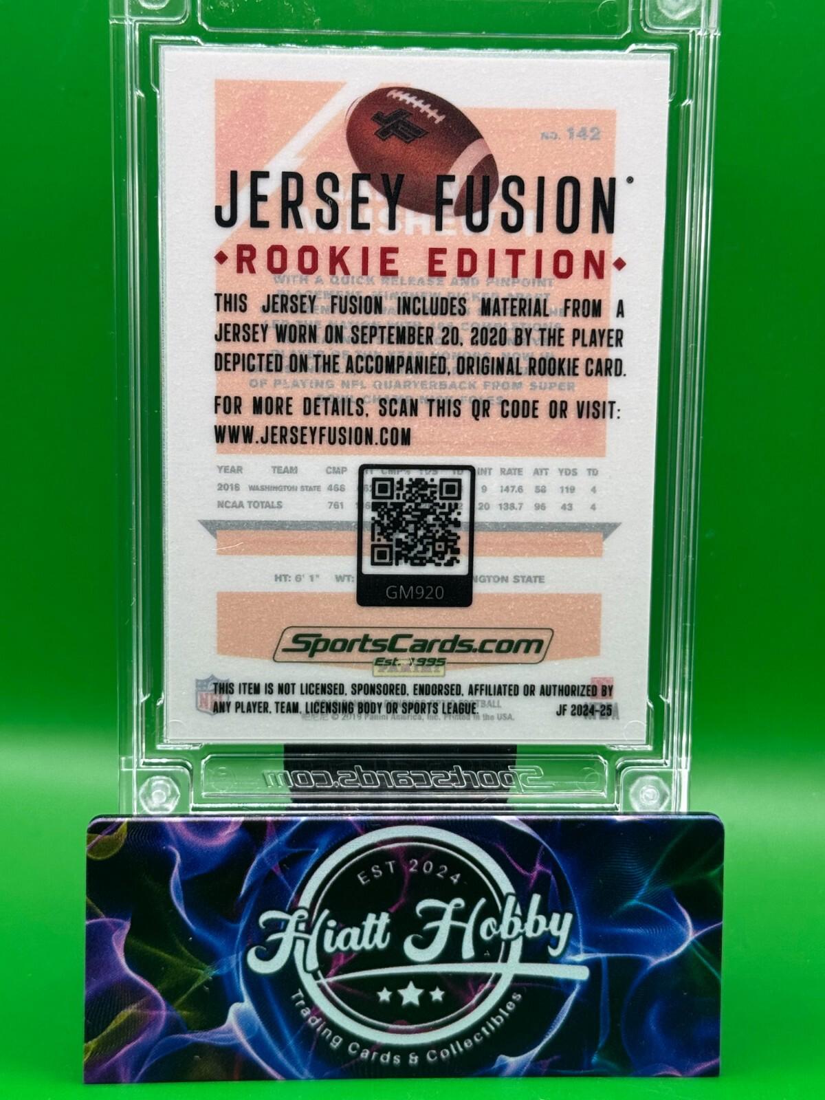 2024 Jersey Fusion Rookie Edition - Gardner Minschew II - Dual Patch /50 (RC)