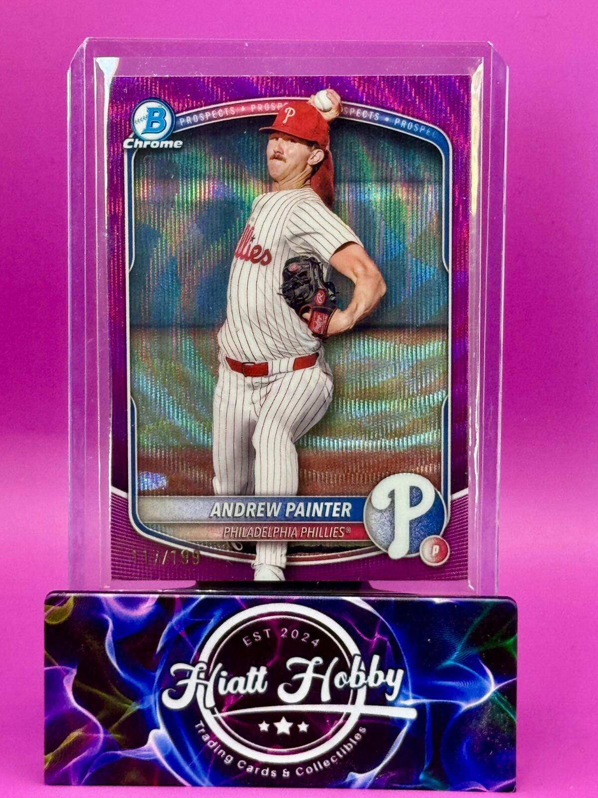 2025 Bowman Chrome - Andrew Painter #BCP-116 - Fuchsia Wave Refractor /199
