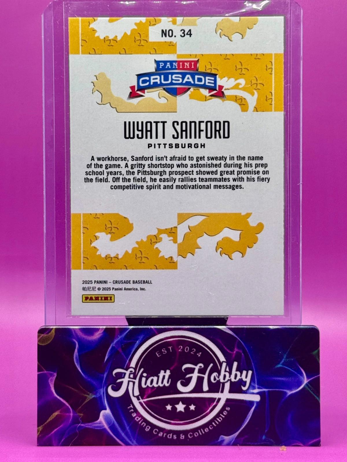 2025 Panini Crusade - Wyatt Sanford #34 (RC)
