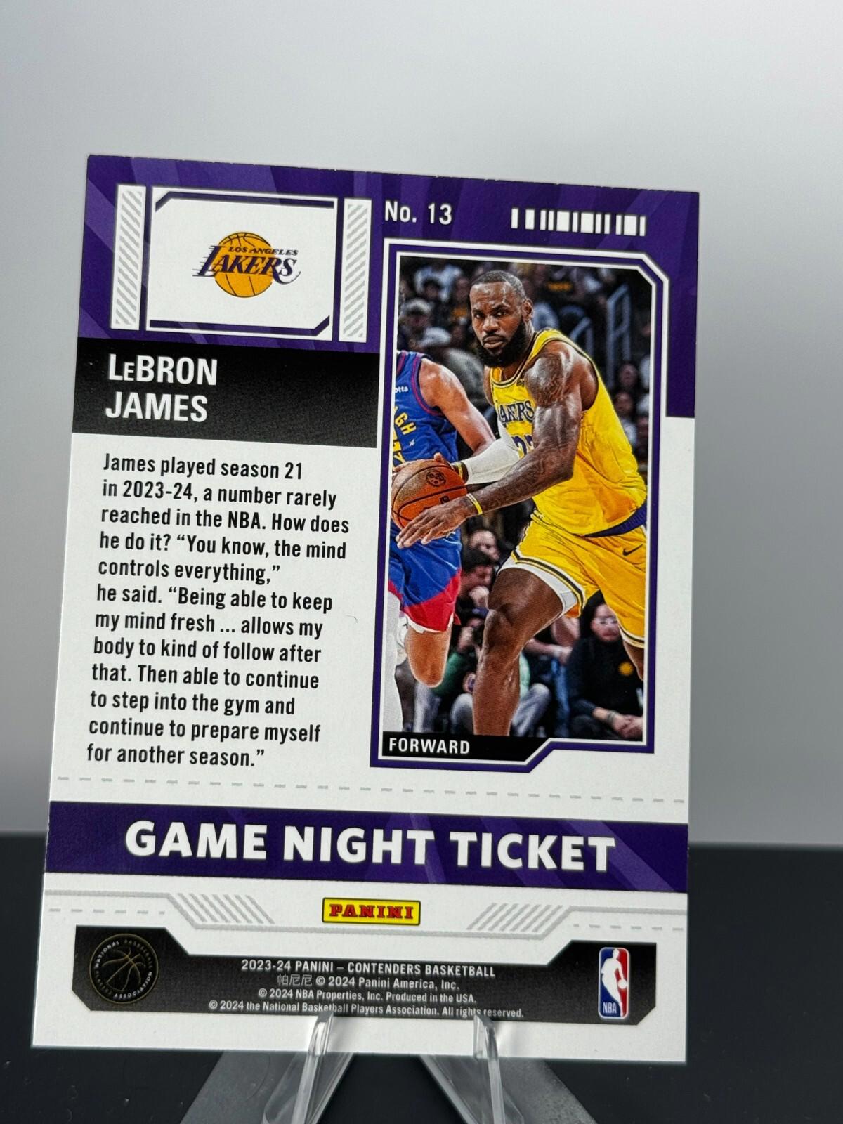 2023 Panini Contenders Basketball - Game Night and Game Ticket- LOT of 5