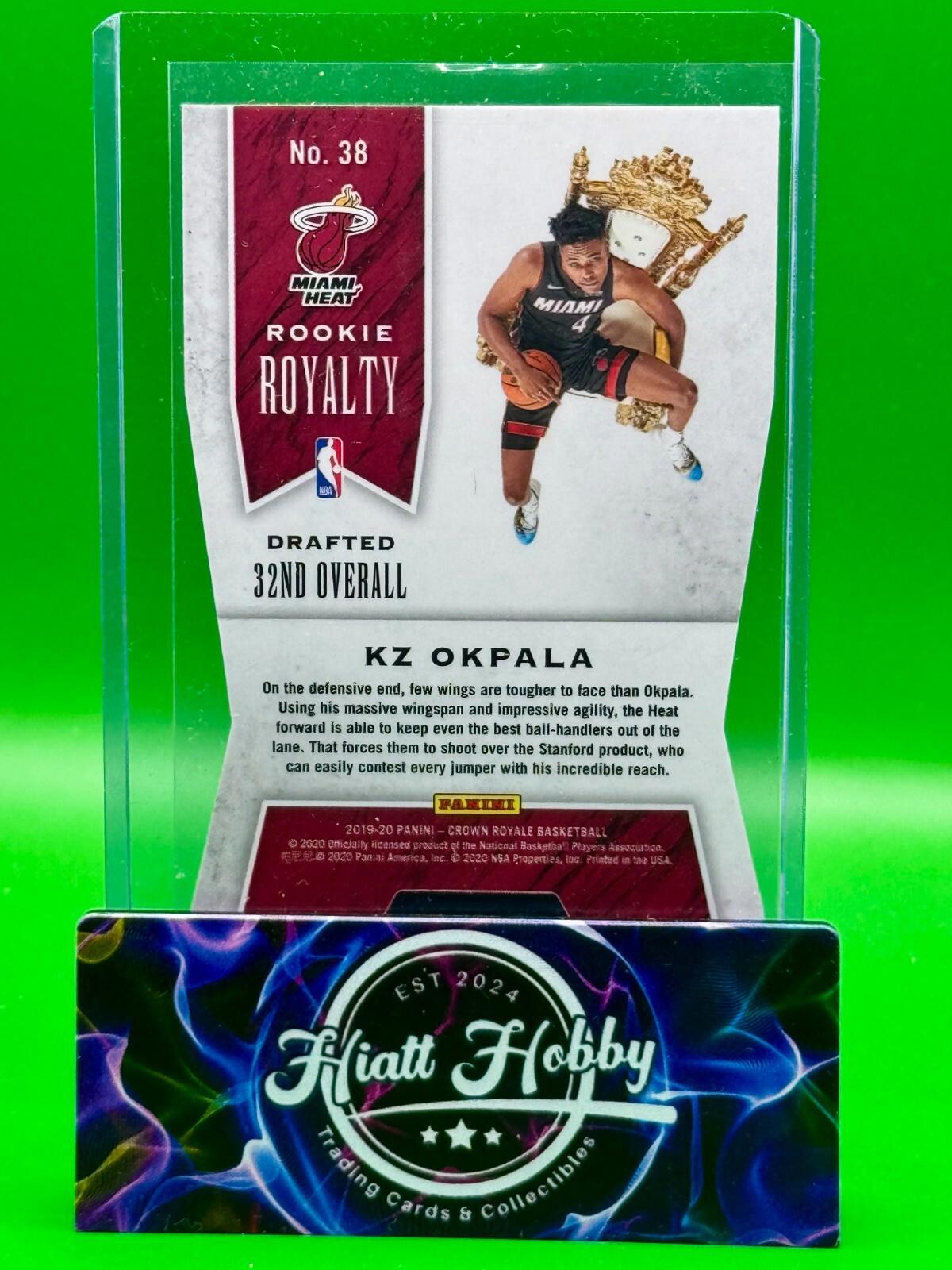 2019 Panini Crown Royale - KZ Okpala #38 - Rookie Royalty - Red Mojo Die-Cut /49