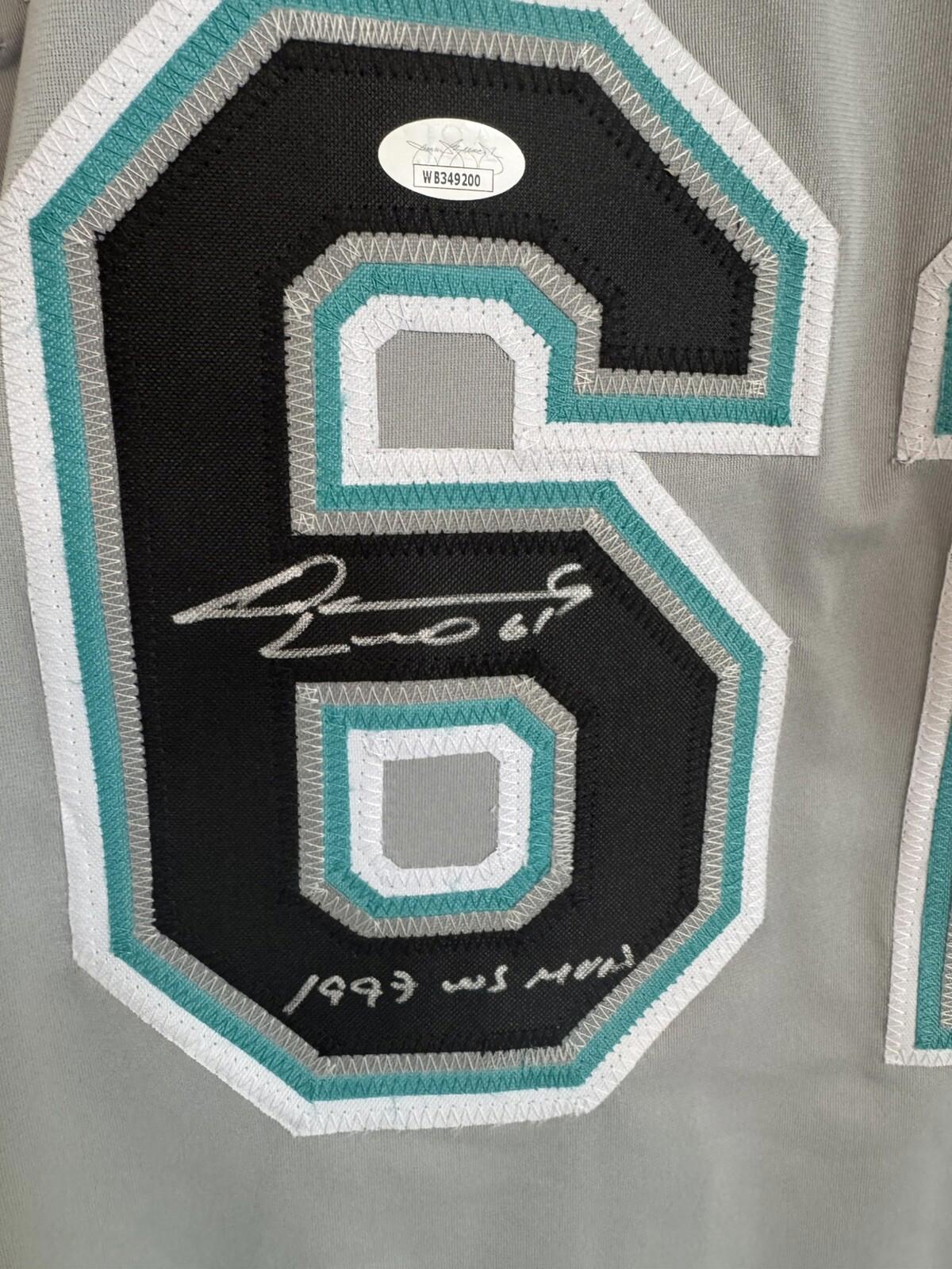 Livan Hernandez Signed Florida Marlins Jersey inscribed “97 WS MVP” w/ COA