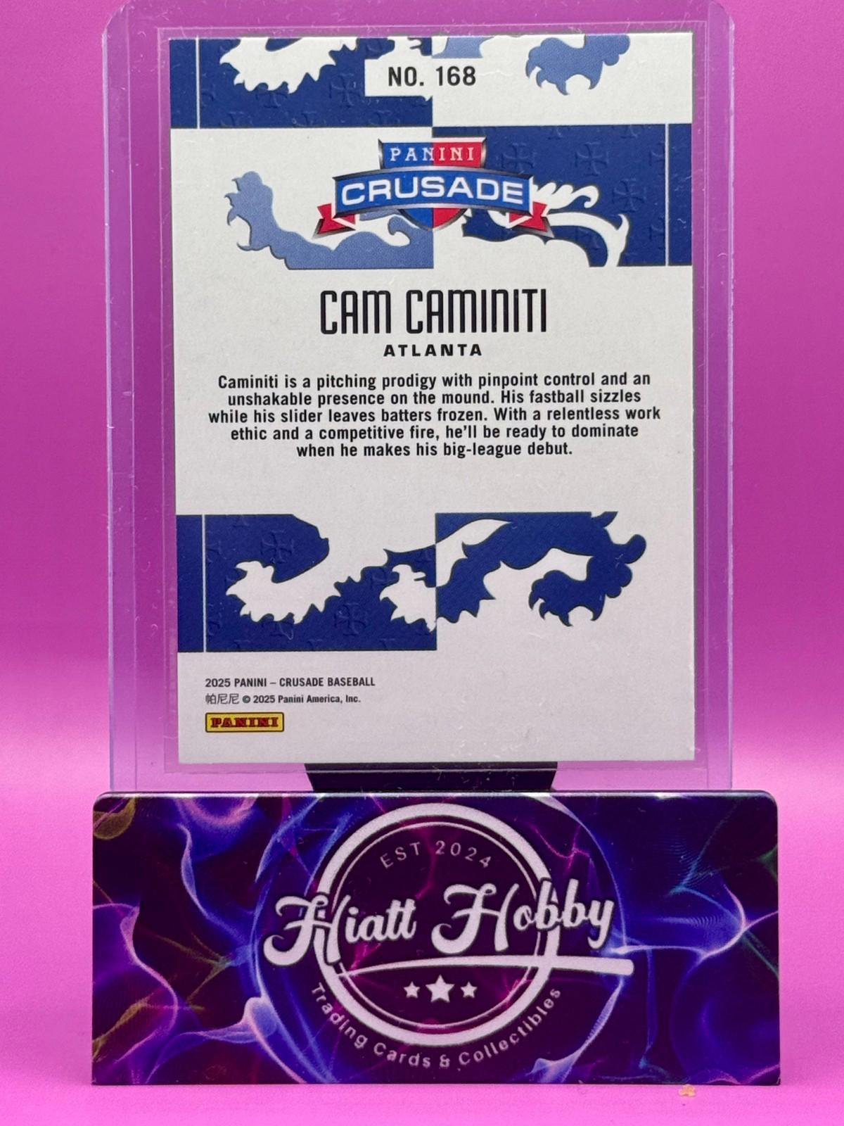 2025 Panini Crusade - Cam Caminiti #168 (RC)