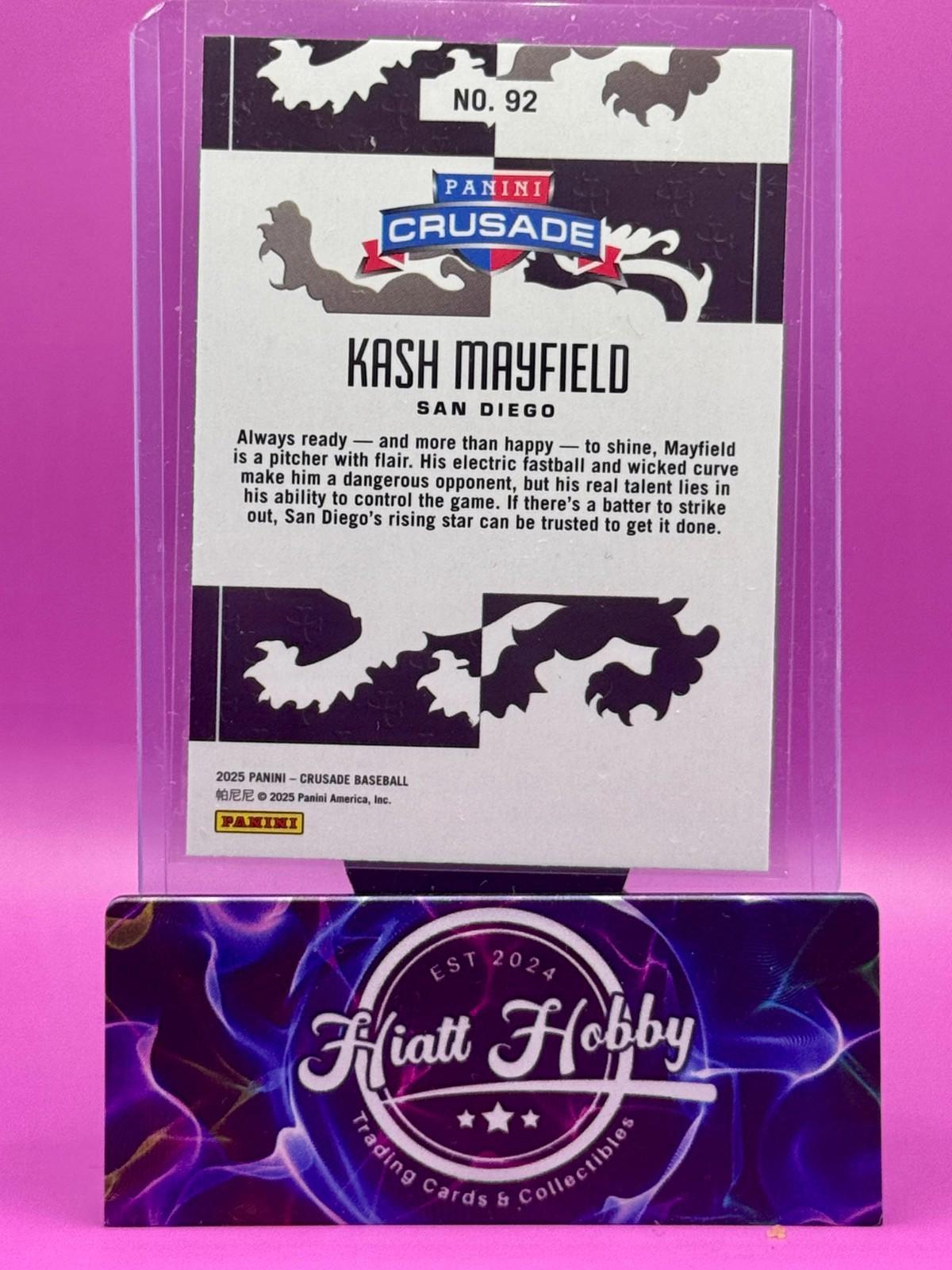 2025 Panini Crusade - Kash Mayfield #92 (RC)