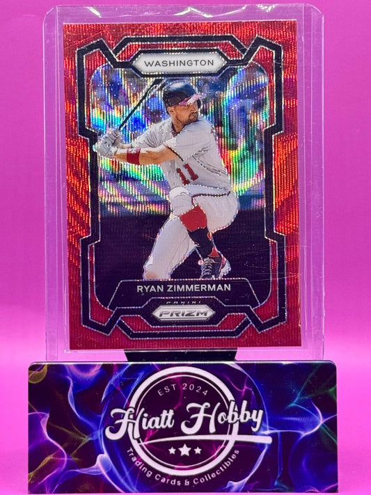 2024 Panini Prizm Baseball - Ryan Zimmerman #181 - Ruby Wave Prizm