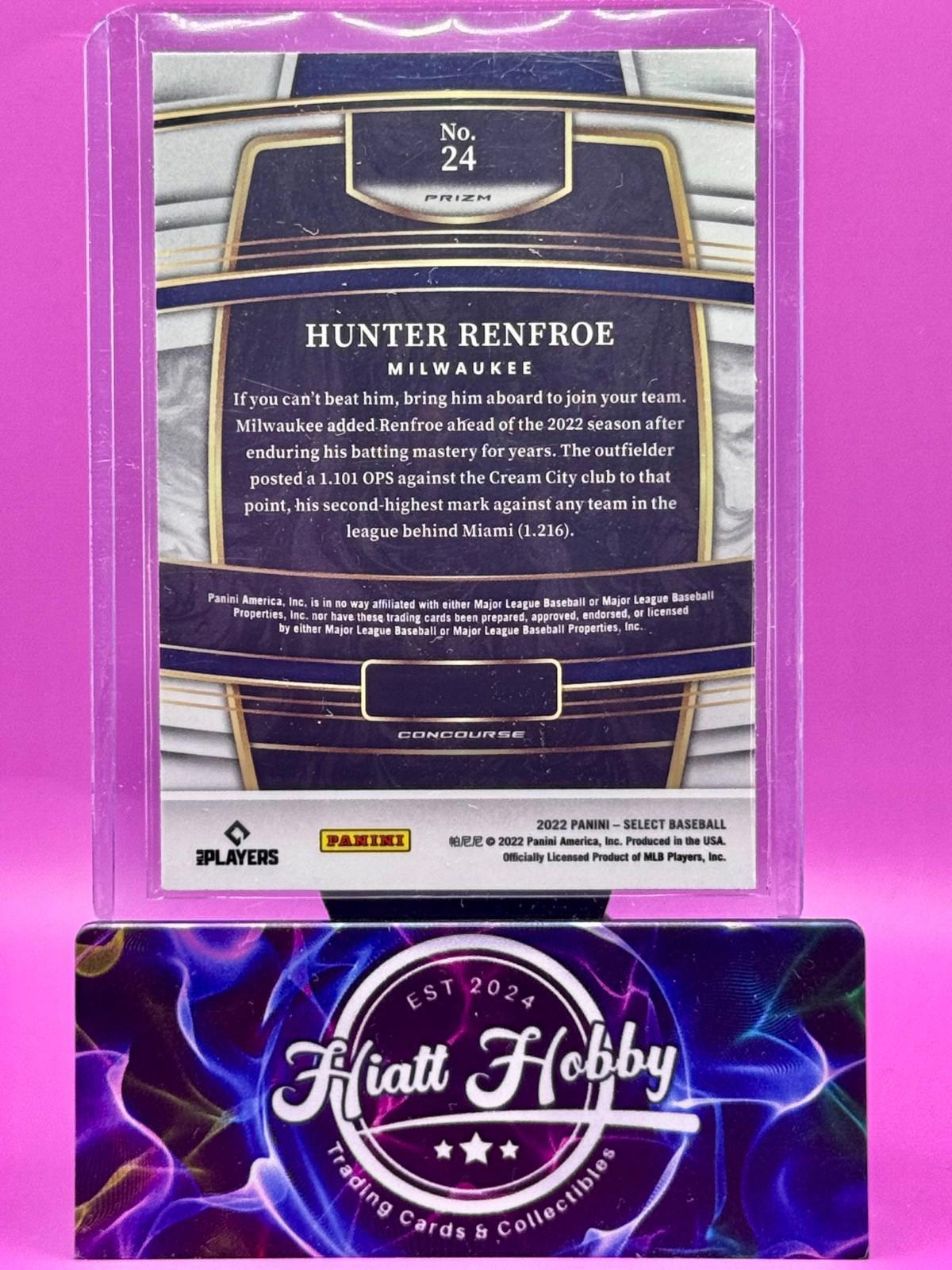 2022 Panini Select - Concourse Hunter Renfroe #24 Scope Prizm