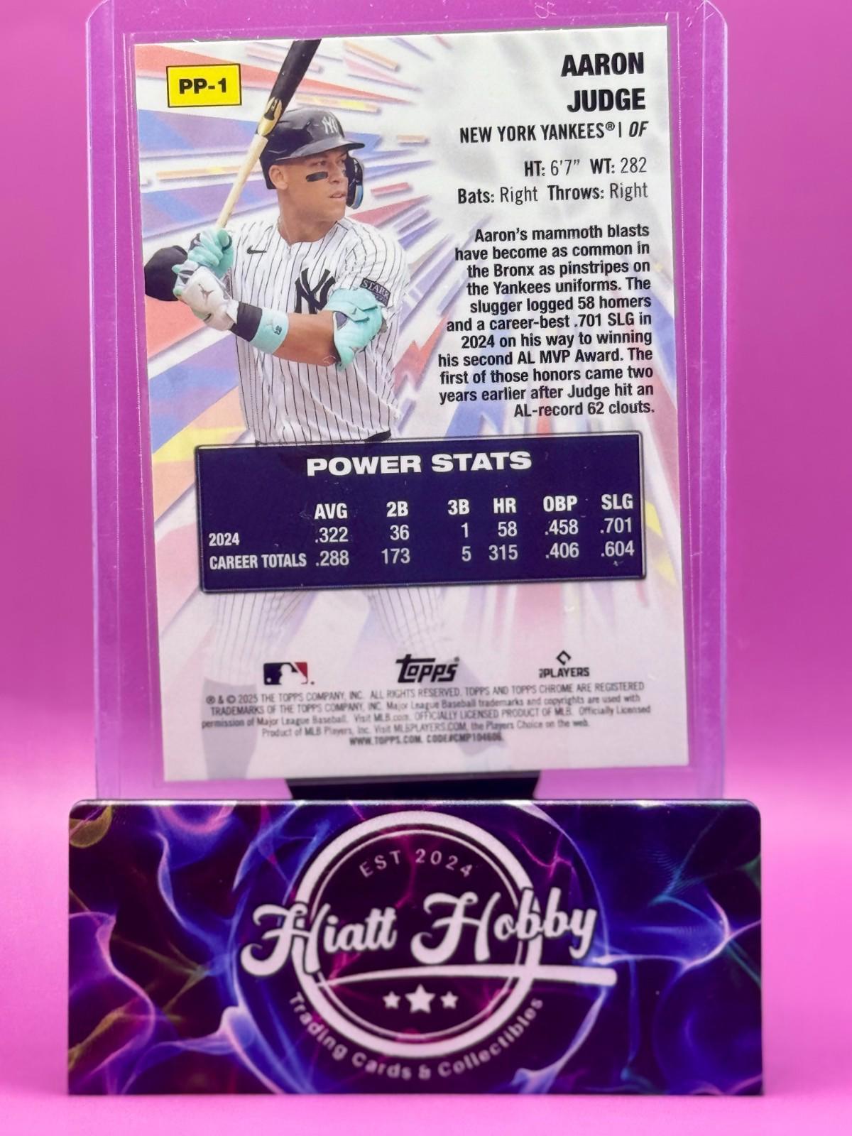 2025 Topps Chrome Logofractor - Aaron Judge #PP-1 - Power Players
