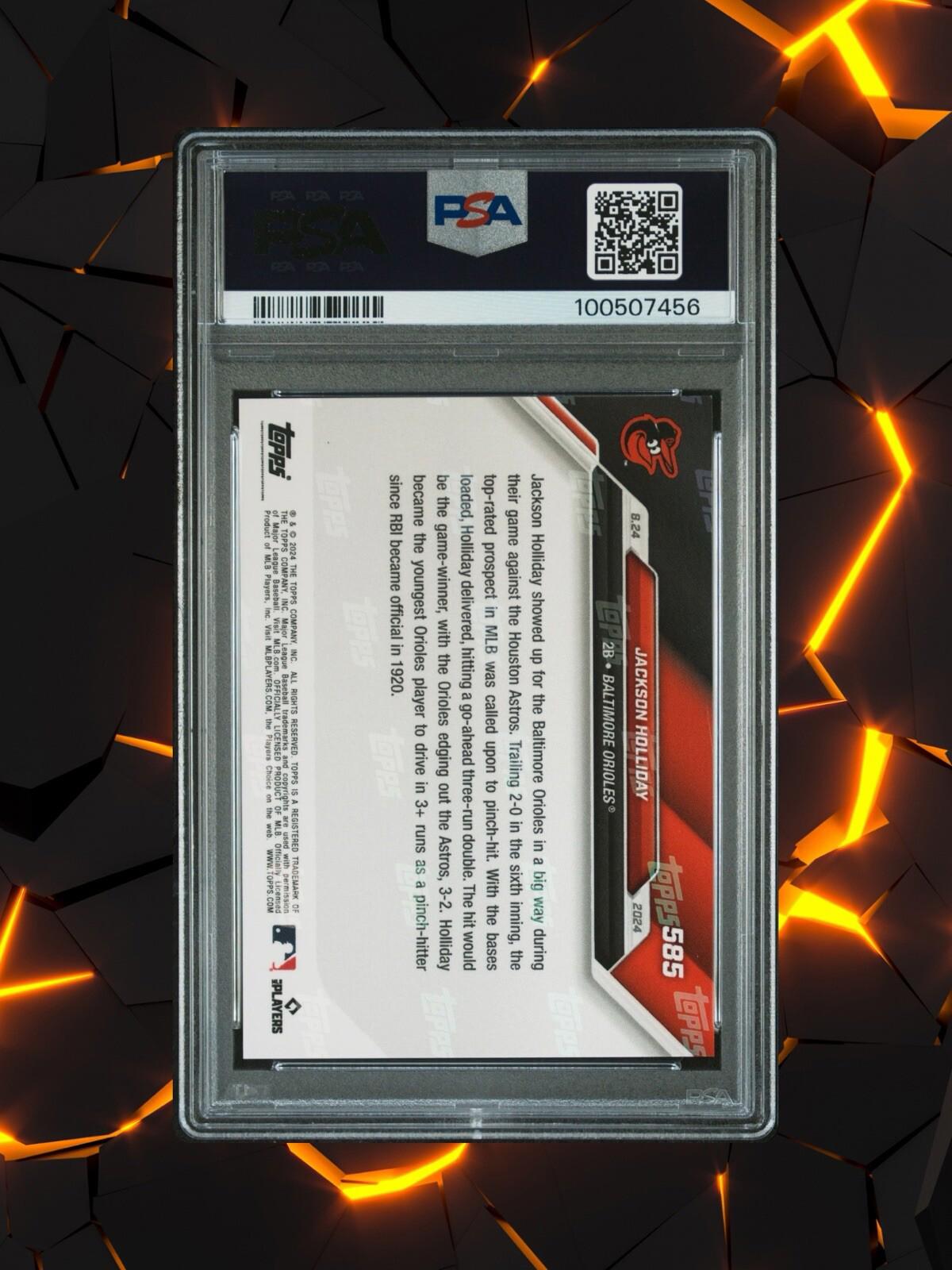 2024 Topps Now - #585 Jackson Holliday (RC) - PSA 10 🔥