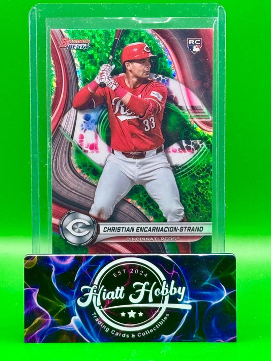 2024 Bowman Best Baseball - Christian Encarnacion-Strand #21 - Green Mini Diamon
