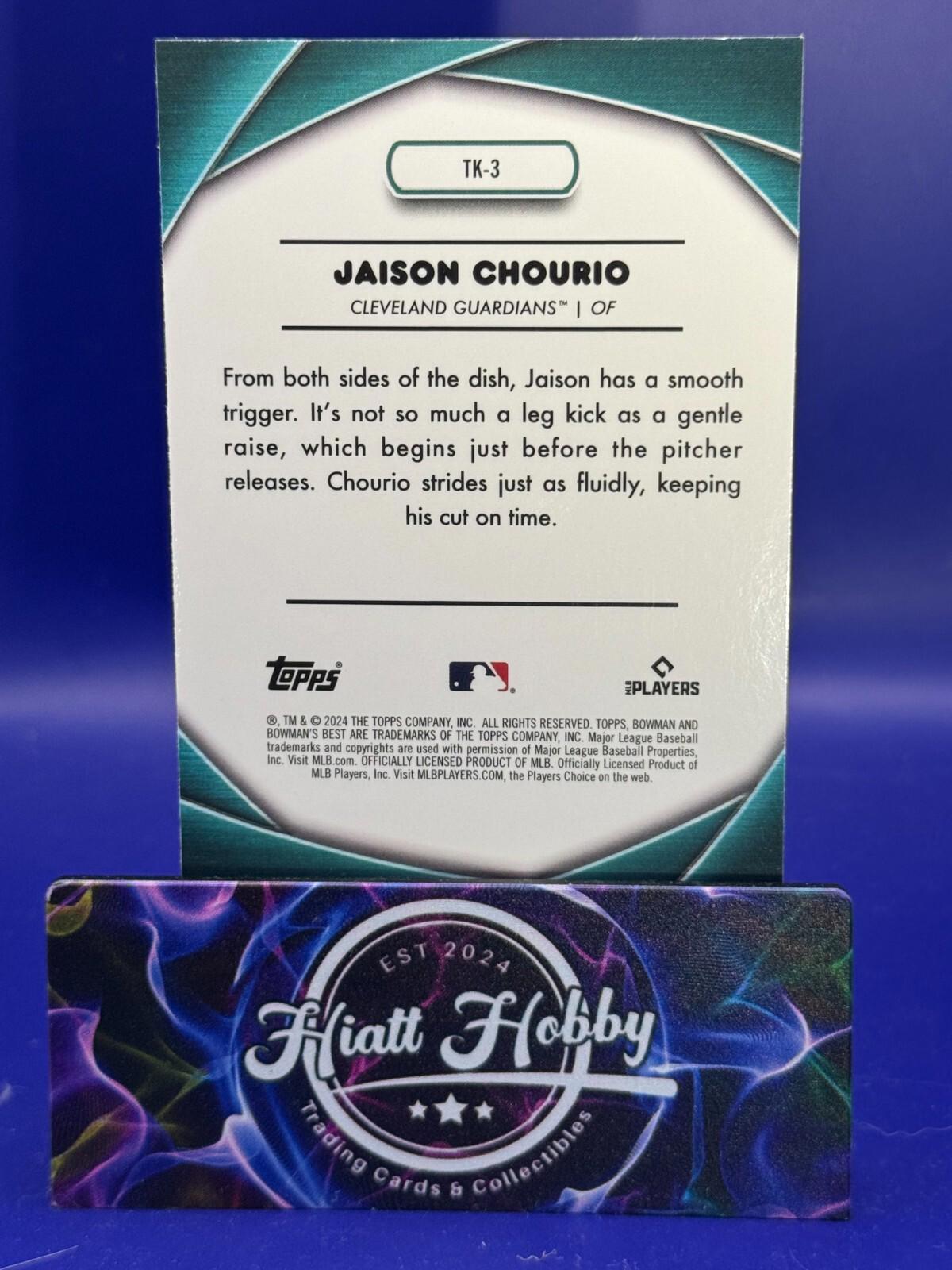 2024 Bowman's Best Baseball - Jaison Chourio #TK-3 - Shotts by the Kid