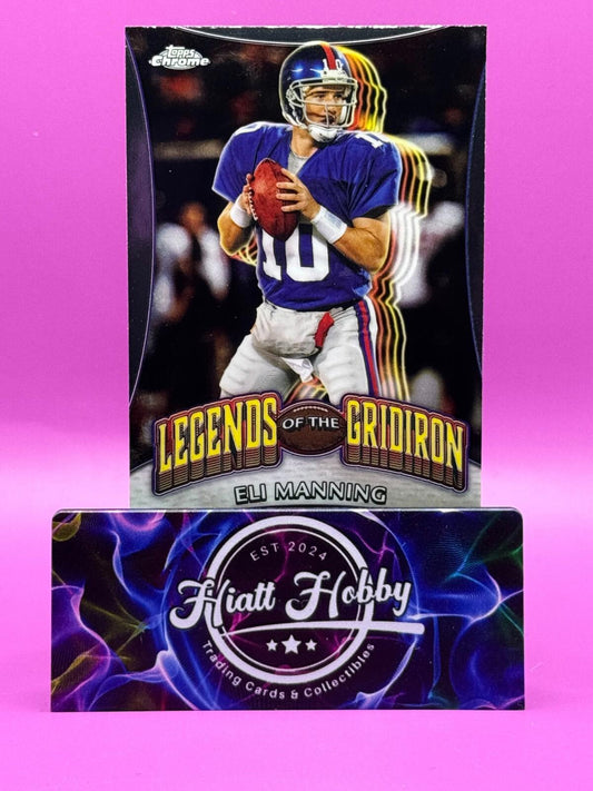 2024 Topps Chrome Football - Eli Manning #LOG-3 - Legends of the Gridiron
