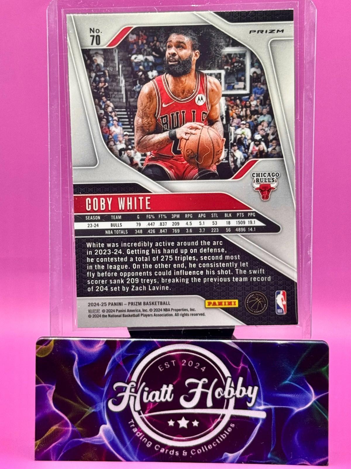 2024-25 Panini Prizm - Coby White #70 Silver Prizm