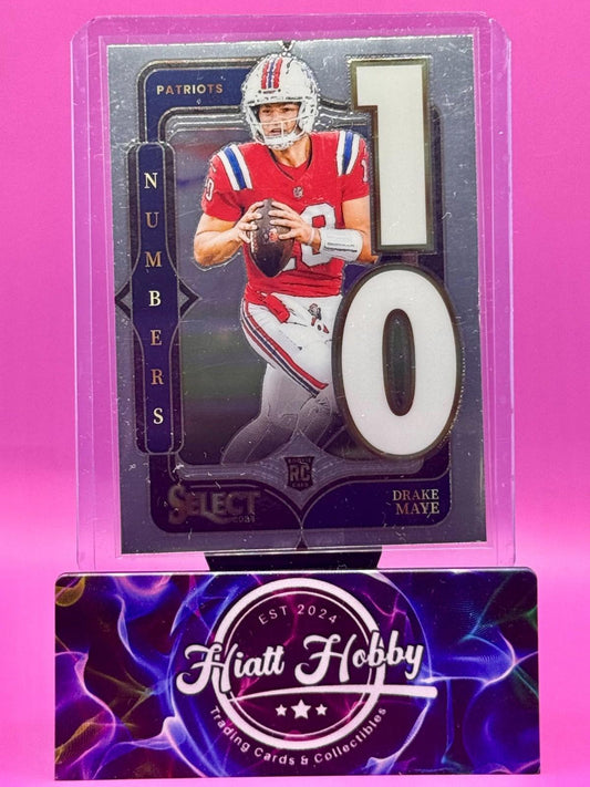 2024 Panini Select - Select Numbers - Drake Maye #20 (RC)