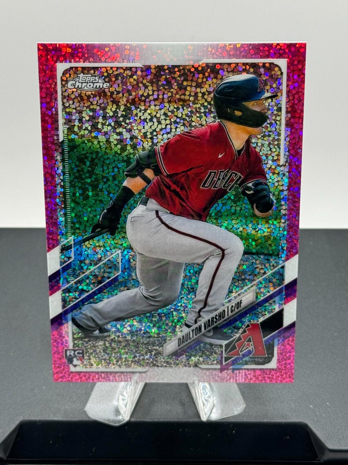 2021 Topps Chrome - Daulton Varsho #121 - Magenta Speckle Refractor /350