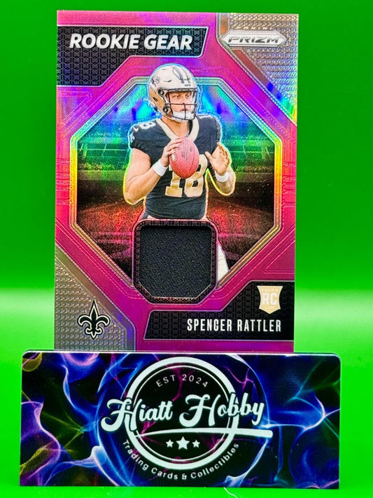 2024 Panini Prizm - Rookie Gear #RG-SRR Spencer Rattler (MEM, RC)