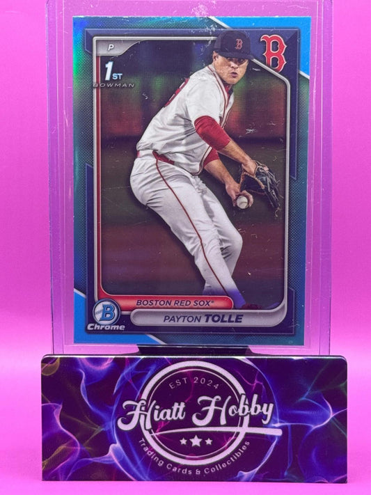 2024 Bowman Draft Chrome - Payton Tolle #63 - Sky Blue Refractor