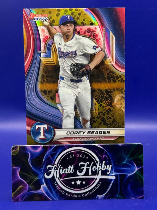 2024 Bowman's Best Baseball - Corey Seager #67 - Gold Refractor /50